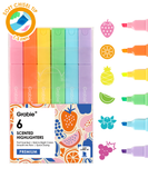 [Pack of 4]Fruit Scented Highlighter Set of 6