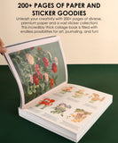 [Pack of 5] 200+ Pages The Botanical Muse Collage Activity Book