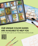 [Pack of 5] Watercolor Coloring Club Box - Landscape