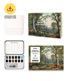 [Pack of 5] Watercolor Coloring Club Box - Forest