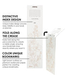 [Pack of 10] 12 Sheets 140lb Watercolor Coloring Bookmarks - Flower of the Month