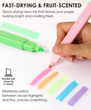 [Pack of 4]Fruit Scented Highlighter Set of 6