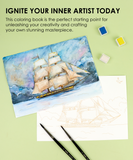 [Pack of 10] 15 Sheets 140LB Landscape-Themed Watercolor Coloring Book