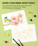 [Pack of 5] Watercolor Coloring Club Box - Floral