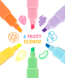 [Pack of 4]Fruit Scented Highlighter Set of 6