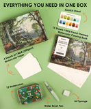 [Pack of 5] Watercolor Coloring Club Box - Forest
