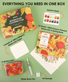 [Pack of 5] Watercolor Coloring Club Box - Autumn