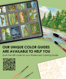 [Pack of 10] 15 Sheets 140LB Forest-Themed Watercolor Coloring Book