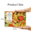 [Pack of 10] 15 Sheets 140LB Autumn-Themed Watercolor Coloring Book