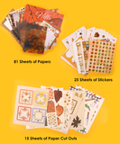 [Pack of 5] 200+ Pages Autumn Palette Collage Activity Book