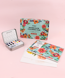 [Pack of 5] Watercolor Coloring Club Box - Floral