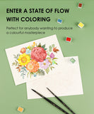 [Pack of 10] 15 Sheets 140LB Autumn-Themed Watercolor Coloring Book