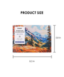 [Pack of 10] 15 Sheets 140LB Landscape-Themed Watercolor Coloring Book