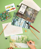 [Pack of 5] Watercolor Coloring Club Box - Forest