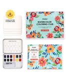 [Pack of 5] Watercolor Coloring Club Box - Floral