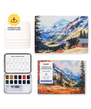 [Pack of 5] Watercolor Coloring Club Box - Landscape