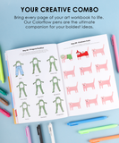 [Pack of 5] What to Draw When You Think You Can't Drawing Kit - Paws & Relax