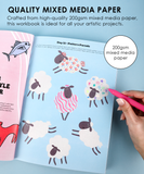 [Pack of 5] What to Draw When You Think You Can't Drawing Kit - Paws & Relax