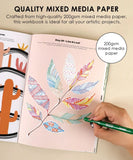 What To Draw: 30-Day Plant Life Edition Drawing Kit featuring quality mixed media paper and colorful leaf illustrations