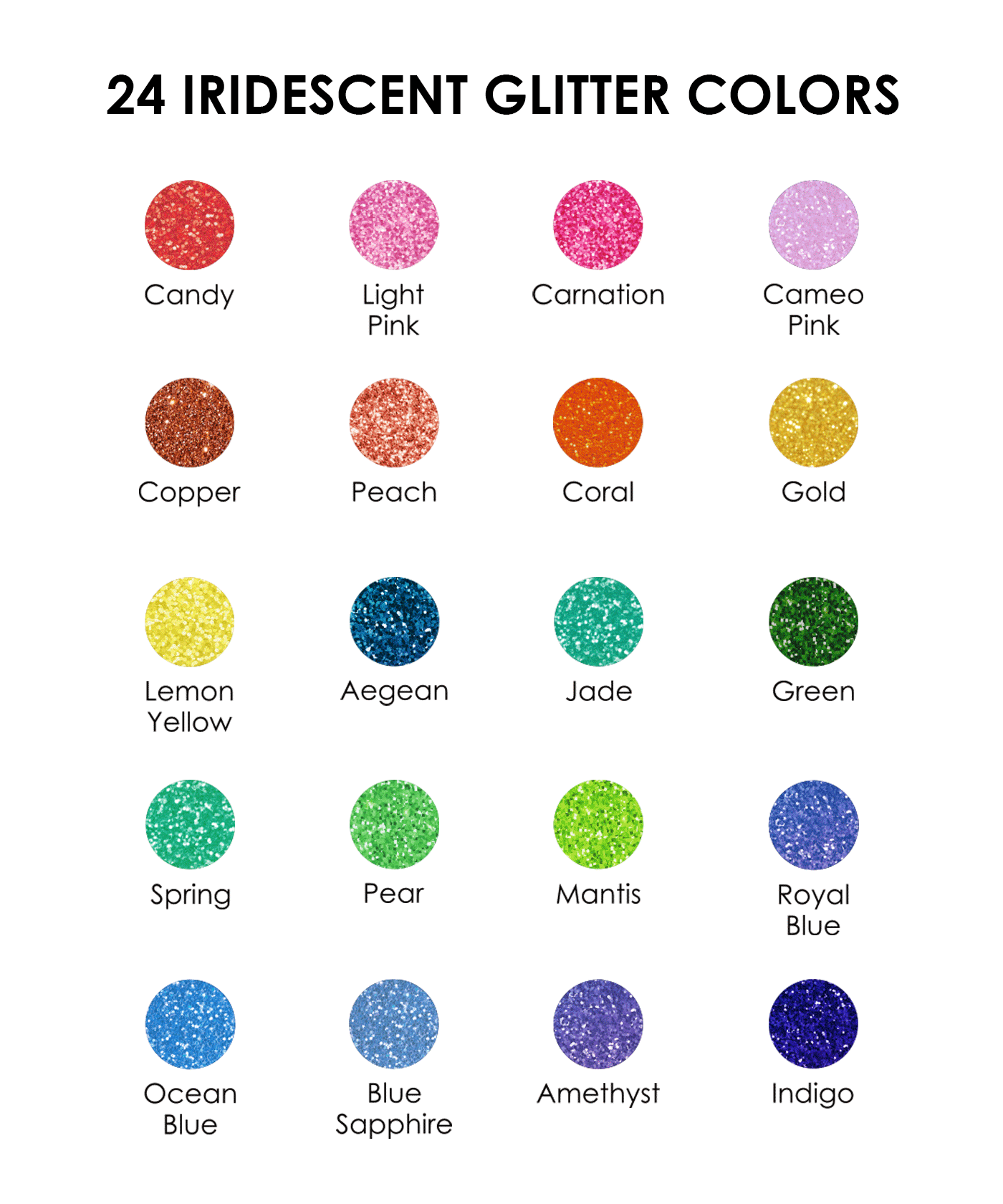 Medium Tip Iridescent Glitter Acrylic Paint Marker Set Of 24 - crylic paint markers, colored markers, paint marker, glitter markers, markers glitter, glitter paint markers, fine tip markers, art marker, colouring pens for artists