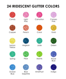 Medium Tip Iridescent Glitter Acrylic Paint Marker Set Of 24 - crylic paint markers, colored markers, paint marker, glitter markers, markers glitter, glitter paint markers, fine tip markers, art marker, colouring pens for artists