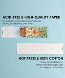 [Pack of 10]12 Sheets 140lb Watercolor Coloring Bookmarks - Townhouse Edition