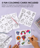 [Pack of 6] Capped Iridescent Glitter Gel Ink Pen Set Of 18