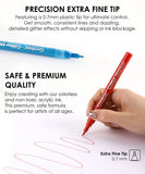 [Pack of 6] Iridescent Glitter Acrylic Paint Marker Set Of 24