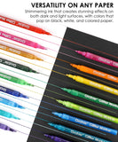 [Pack of 6] Iridescent Glitter Acrylic Paint Marker Set Of 24