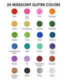 [Pack of 6] Iridescent Glitter Acrylic Paint Marker Set Of 24