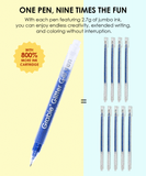 [Pack of 5] Jumbo Iridescent Glitter Gel Ink Pen Set Of 18