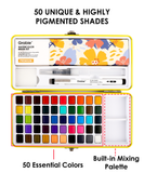 [Pack of 5] All-In-One Premium Watercolor Set of 50