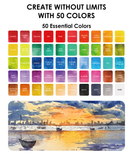 [Pack of 5] All-In-One Premium Watercolor Set of 50