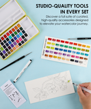 [Pack of 5] All-In-One Premium Watercolor Set of 50