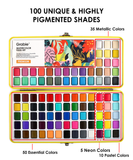 [Pack of 5] All-In-One Premium Watercolor Set of 100