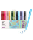 [Pack of 6] Retractable Gel Pen Set of 20