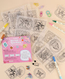[Pack of 6] Shrink to Sparkles Craft Kit (DIY Shrinky Dinks Set)