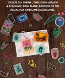 [Pack of 6] Shrink to Sparkles Craft Kit (DIY Shrinky Dinks Set)