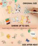 [Pack of 6] Shrink to Sparkles Craft Kit (DIY Shrinky Dinks Set)