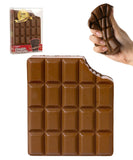 Grabie Ultimate Stress Relief Squishy shaped like a chocolate bar being squeezed by a hand against white background