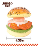 Grabie Ultimate Stress Relief Squishy shaped like a jumbo chicken sandwich with lettuce and sauce details