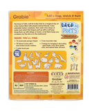 Drop to Puff 3D Sponge Art Kit packaging showing craft shapes, markers, strings, and keychain clips for creative art supplies.