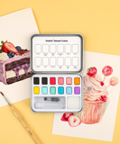 [Pack of 6]Wholesale - Watercolor Pocket Set Of 12 With Brush - Dessert Colors