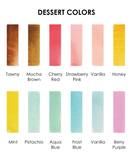 [Pack of 6]Wholesale - Watercolor Pocket Set Of 12 With Brush - Dessert Colors