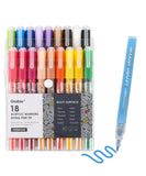 Extra Fine Tip Acrylic Paint Marker Set With Iridescent Glitter Acrylic Paint Marker Set bright colorful art supplies markers pens