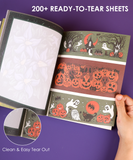 [Pack of 5] 200+ Pages Halloween Party Night Collage Activity Book