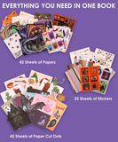 [Pack of 5] 200+ Pages Halloween Party Night Collage Activity Book