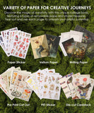 [Pack of 5] 200+ Pages The Botanical Muse Collage Activity Book