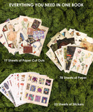 [Pack of 5] 200+ Pages The Botanical Muse Collage Activity Book