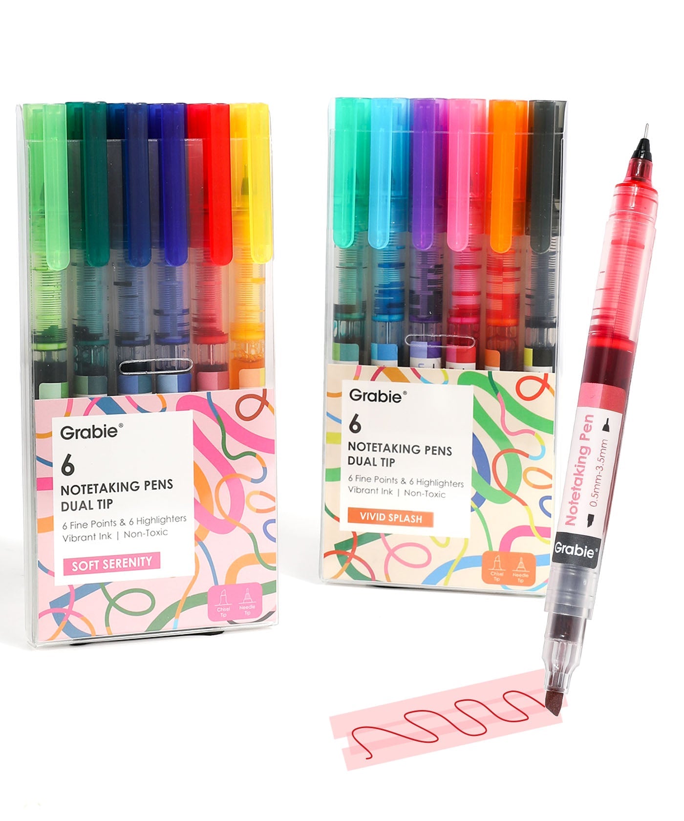 Grabie Dual-Tip Notetaking Pen Set Of 6 - Best Pens For Journaling, Best Gel Ink Pens, Good Pens For Journaling, Rainbow Gel Pens, Best Pen For Journaling, Gel Pen Set, Journal And Pen, Journaling Pens, Best Journaling Pen, Best Journaling Pens, Best Pens For Bullet Journal, Journal Pens, Gel Ink Pen Set, Best Journaling Pen, Good Pens For Notes, Pens For Journaling, Grabie Pens, Grabie Journal Pens, Grabie Journal Pen
